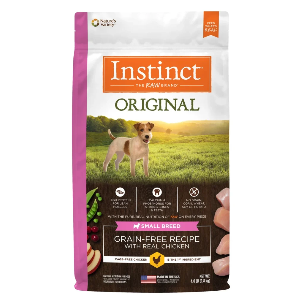 Instinct pollo perros razas pequeñas