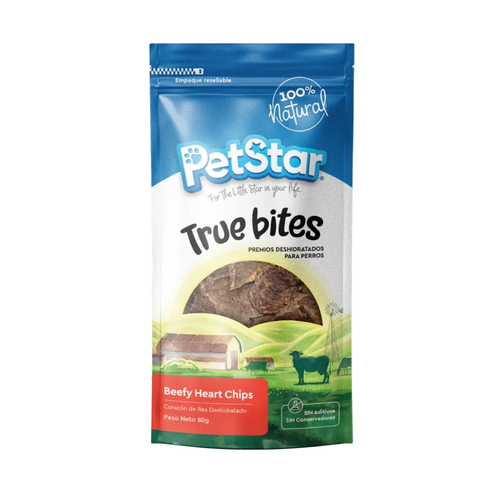Premios beefy heart chips true bites, 80gr