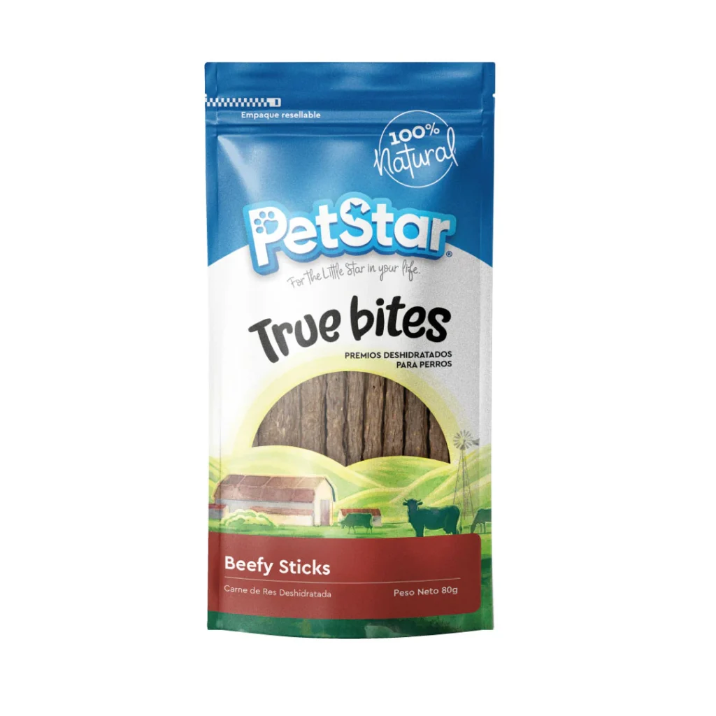 Premios beefy sticks true bites, 80gr