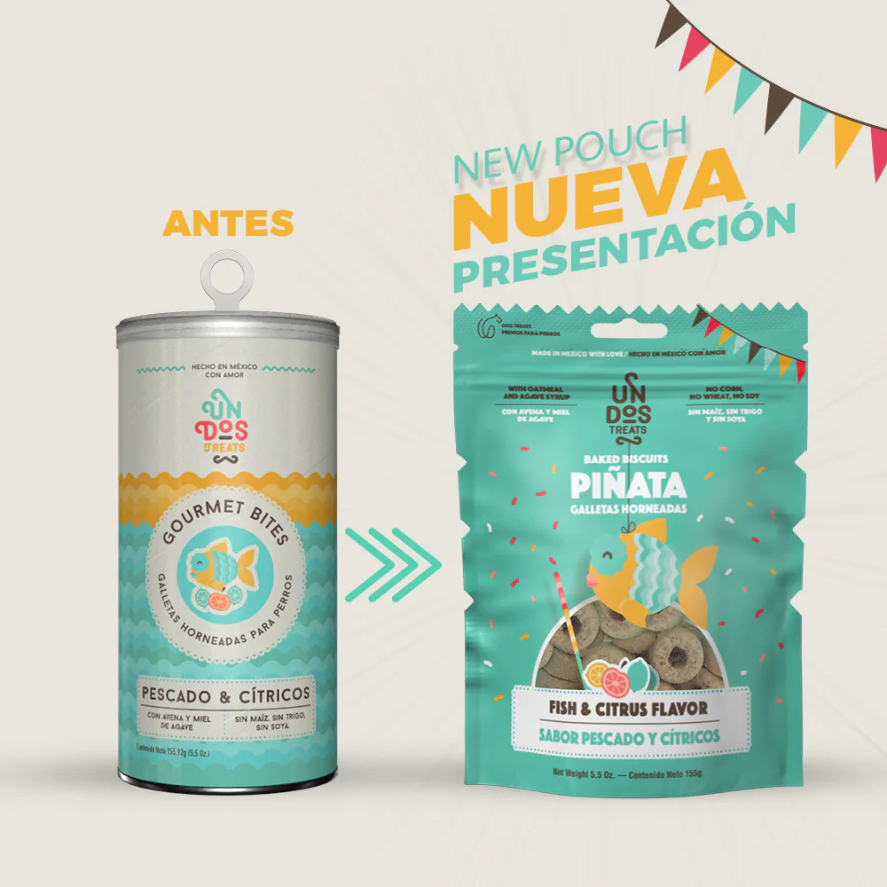 Piñata galletas horneadas pescado y citricos, 155g