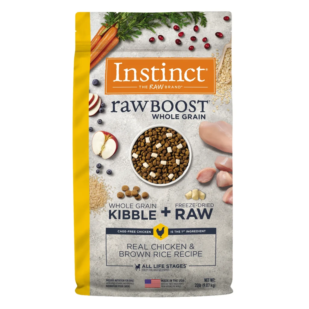 Instinct pollo y arroz integral perros