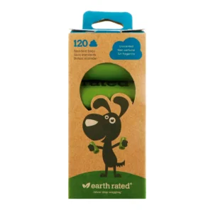 Bolsas para excremento, 120 bolsas 8 rollos